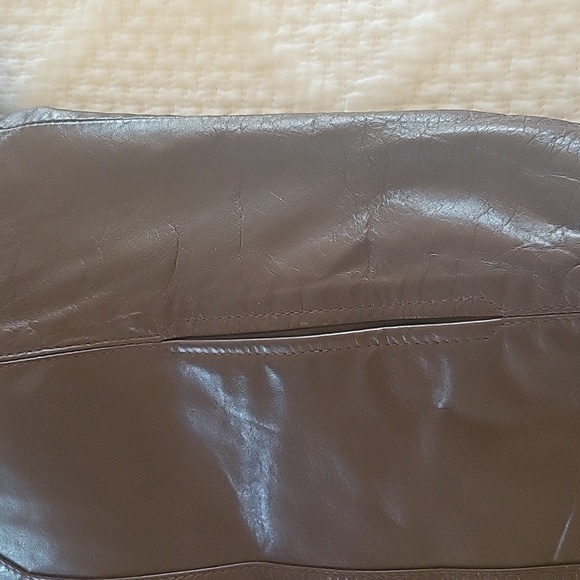 VTG Brown Leather Jacket Biker Motorcycle Zip in Fur Lining Size 38 - Picture 9 of 10